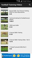 Football Training Videos captura de pantalla 1