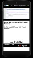 XHTML and CSS Tutorial capture d'écran 1