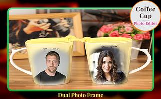 Coffee Cup Photo Editor - Dual Photo Frame تصوير الشاشة 2