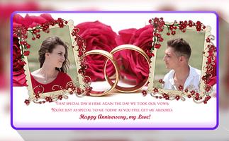 Anniversary Photo Editor - Dual Photo Frame poster