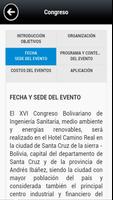 برنامه‌نما XVI Congreso Bolivariano عکس از صفحه