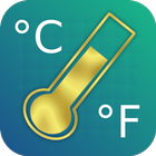 Conversion degré Celsius en Fahrenheit ou °F en °C icône