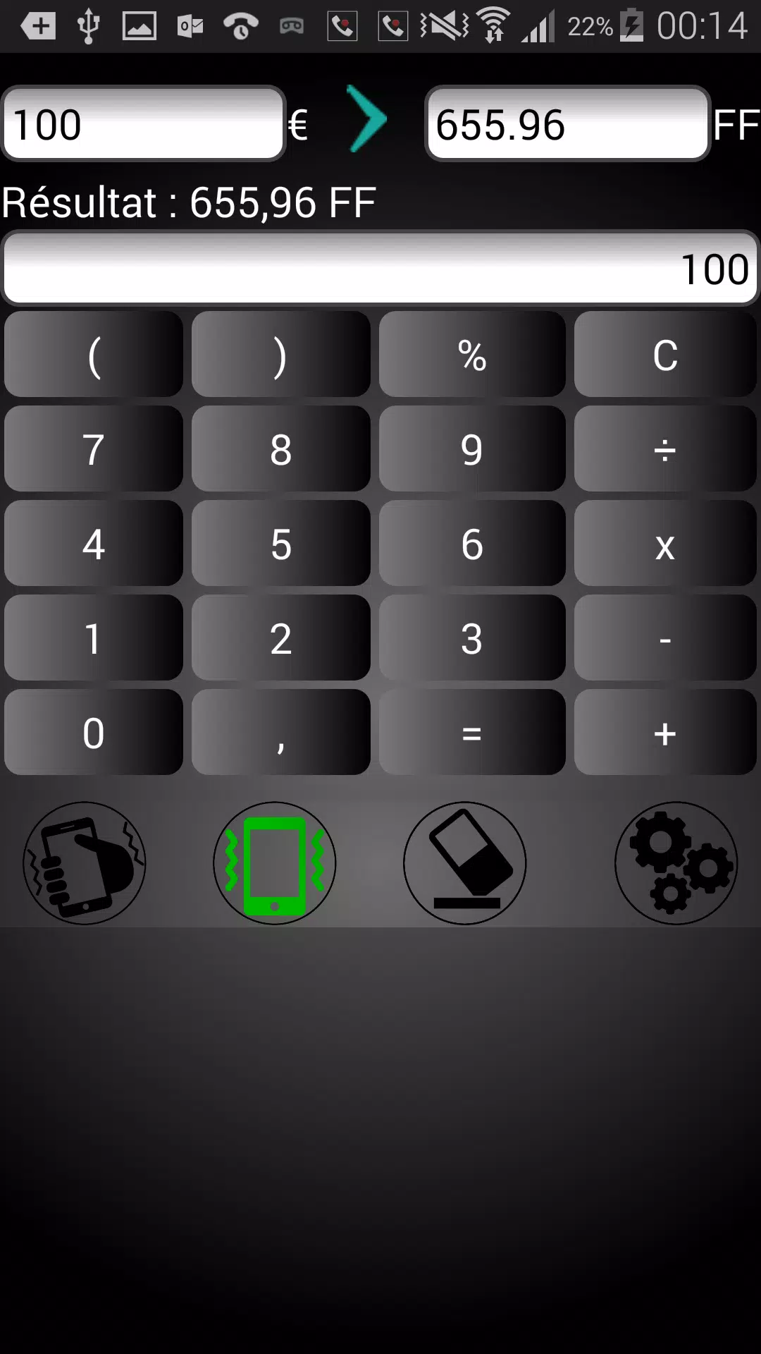 Calculatrice Euros/Francs APK pour Android Télécharger
