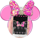 Pink Bow Minny Theme icône