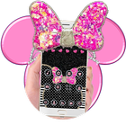 Pink Bow Minny Theme آئیکن