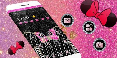 Pink Bow Minny Theme اسکرین شاٹ 3