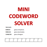 Mini Codeword Solver
