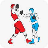 Boxing training to learn. icon