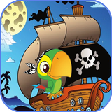 Pirate bird adventure icon