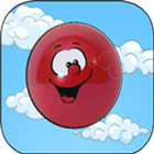 Red ball flay icône