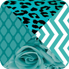 Turquoise wallpaper icon