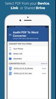 Aadhi PDF to Word Converter Plakat