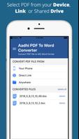 Aadhi PDF to Word Converter poster