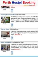 Perth Hostel Booking 2 screenshot 2