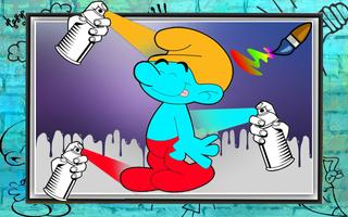Coloring Book For Smurfs captura de pantalla 1