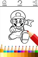 Coloring Book for Mario Fans تصوير الشاشة 1