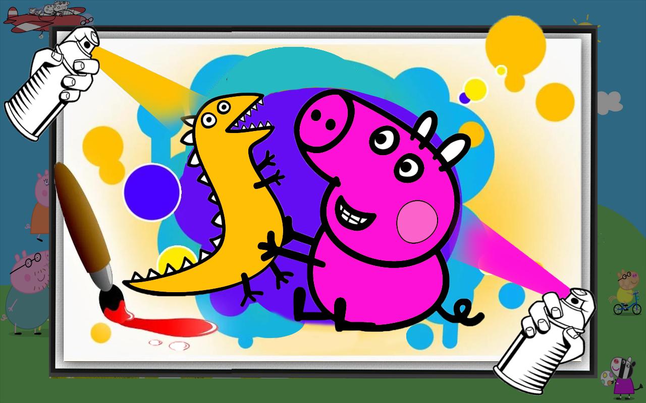 Peepa Pig Desenho E Livro Para Colorir Para Android Apk Baixar - desenho para colorir roblox pig
