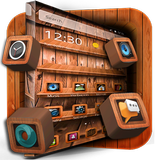 Wooden Touch Launcher ikon