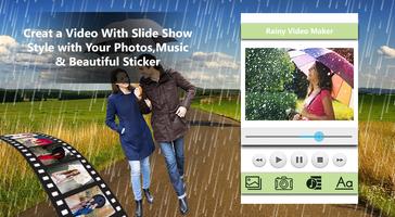 Rainy Video Effect Photo With Music & Movie Maker poster