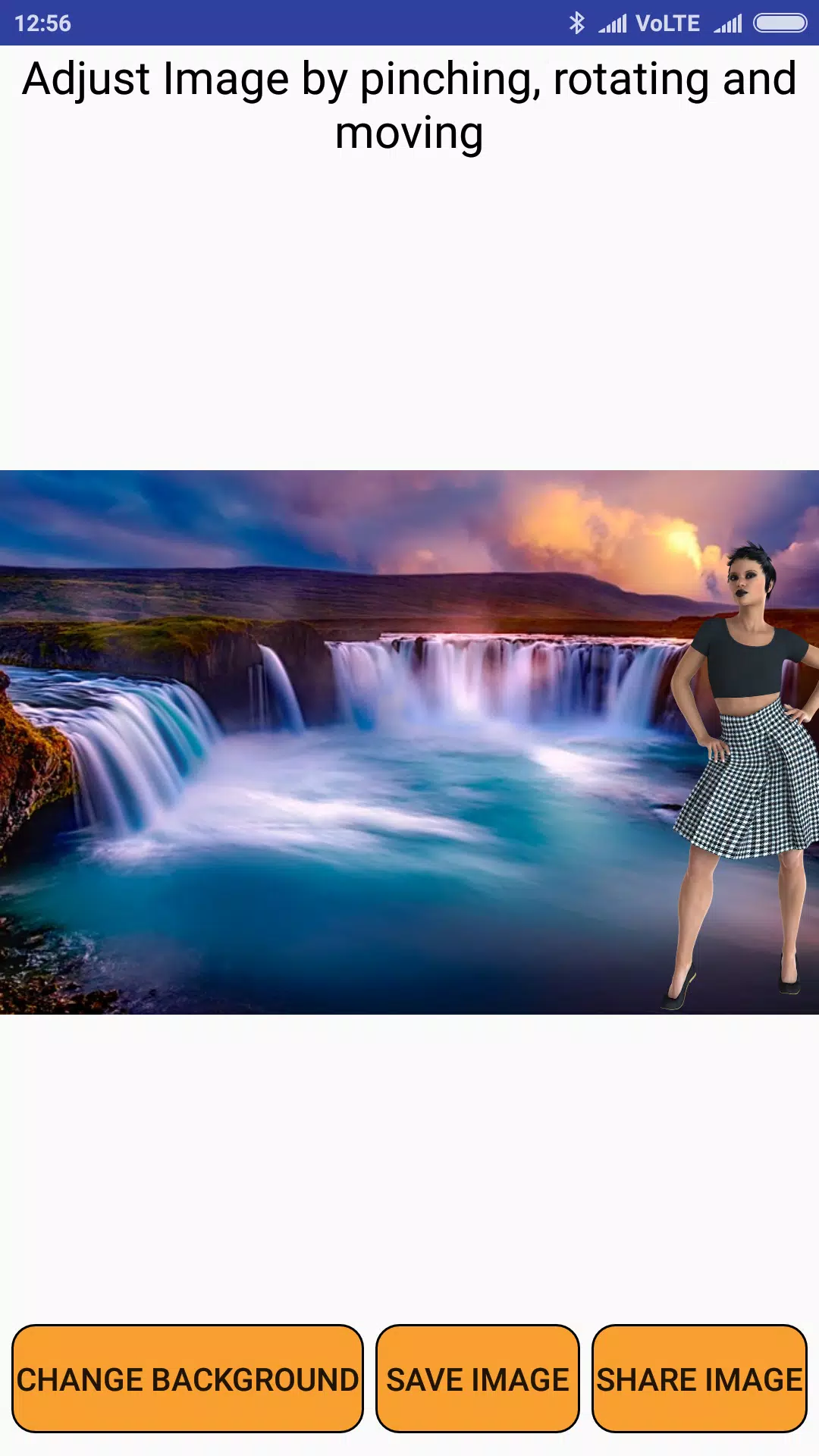 Hill Station waterfall 3D Background Photo Editor APK pour Android  Télécharger