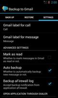 Backup message & call to Email screenshot 3