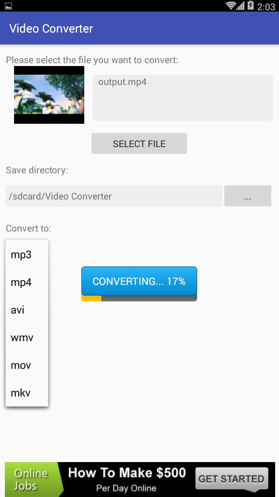 Descarga de APK de Video Convertor to mp3, mp4, avi, mkv para Android