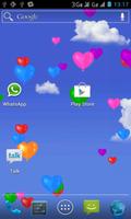 Heart Balloons Live Wallpaper Affiche