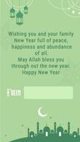 Islamic New Year Greetings Cards Affiche