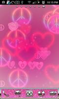 Pink Love Live Wallpaper FREE captura de pantalla 1