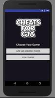 Cheats for GTA Affiche
