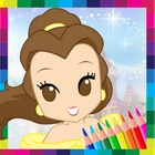 Princess Coloring Book Girls icono