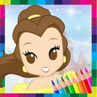 Princess Coloring Book Girls icon