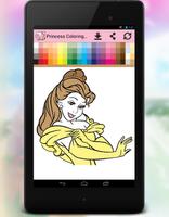 Princess Coloring Book Girls اسکرین شاٹ 2