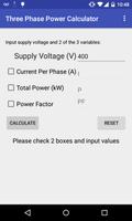 Three Phase Power Calculator Cartaz