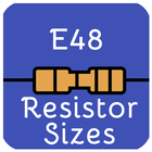 E48 Resistor Sizes Zeichen