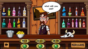 Saloon Bartender The Right Mix الملصق