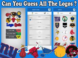 Basketball Quiz Clubs logo pro Affiche