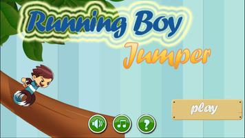 Running boy jumper poster