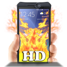 Fire On screen Prank ไอคอน