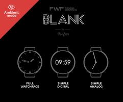 Blank Android Watch Face FWF capture d'écran 1