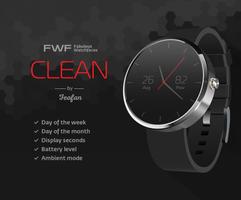 Clean Android Watch Face FWF ポスター