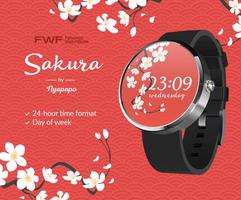 Sakura Watch Face Android FWF Affiche