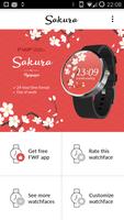 Sakura Watch Face Android FWF capture d'écran 1