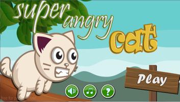 Poster Super Angry Cat