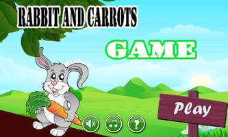 Rabbit And Carrots Run Game Affiche