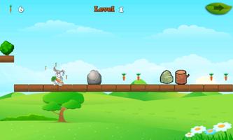 Rabbit And Carrots Run Game تصوير الشاشة 2