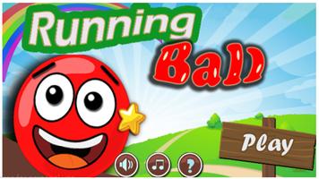 Run red ball poster