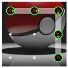 Pattern lock pokeball icono