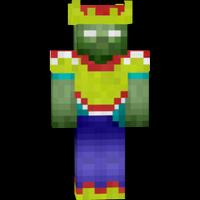 King Zombie Skin For MINECRAFT पोस्टर