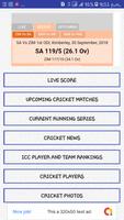 Live Cricket Score Affiche
